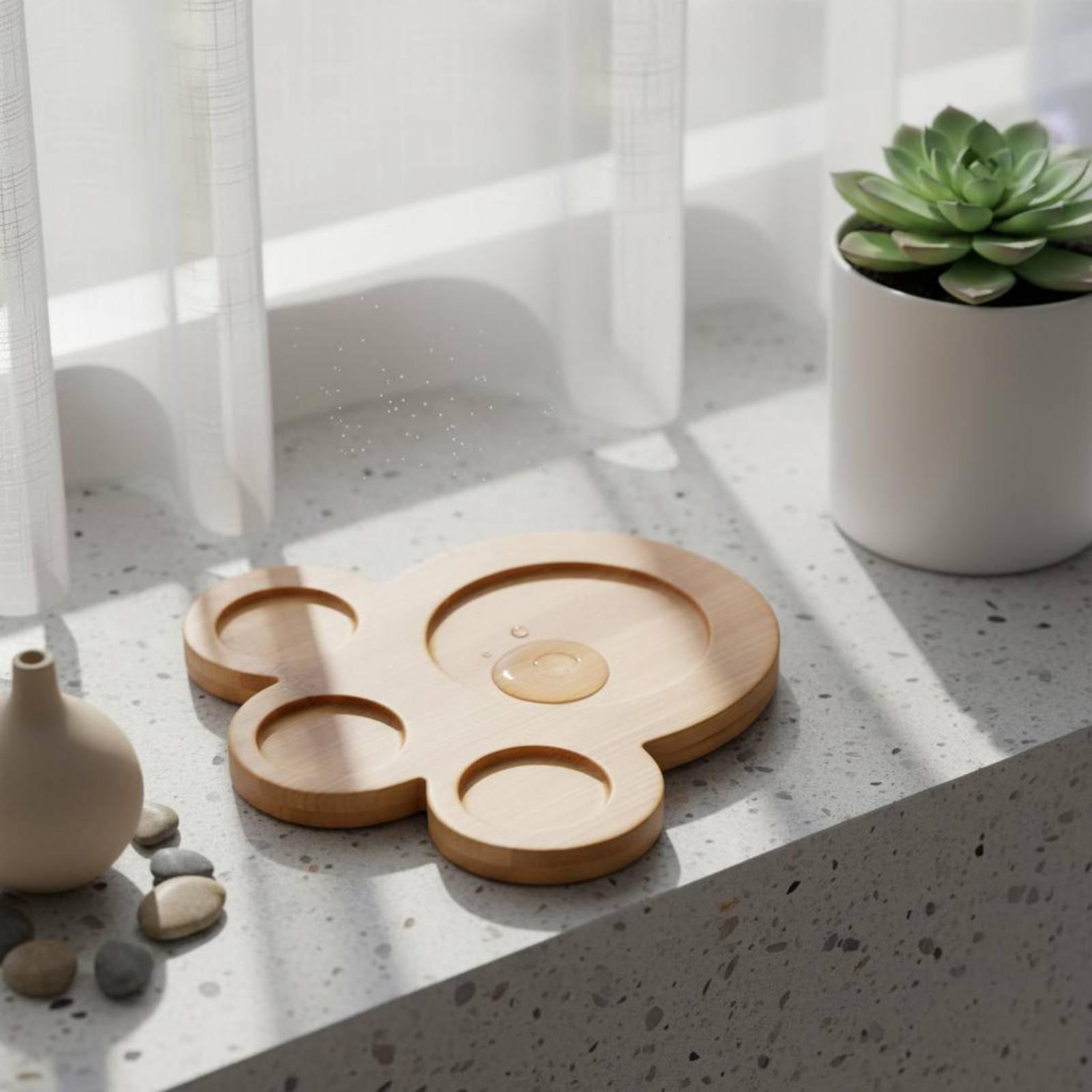 Socle en bambou industriel pou - Drip Tray Saucer avis et prix